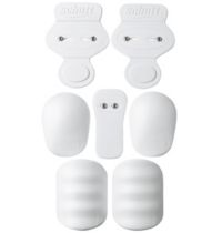 ADAMS USA YOUTH 7 PIECE SNAP IN FOOTBALL PAD SET WHITE Y-740 