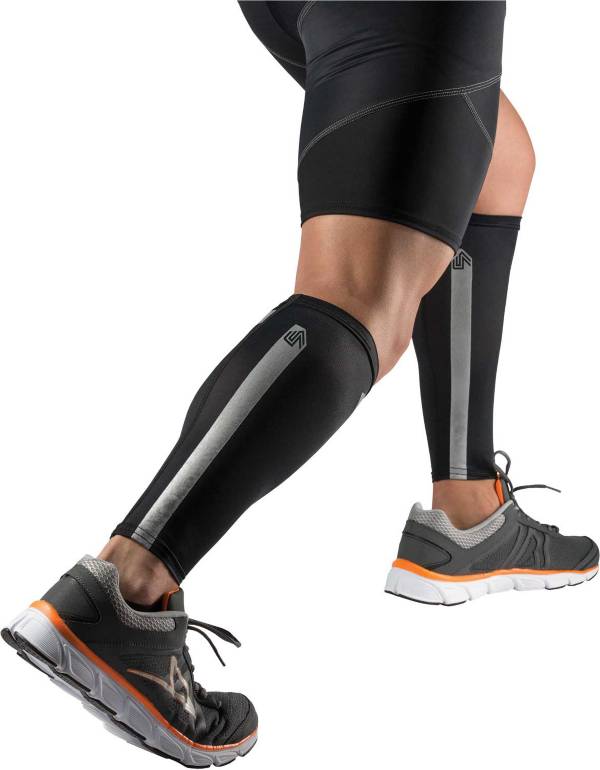Shock Doctor Reflective Compression Calf Sleeves