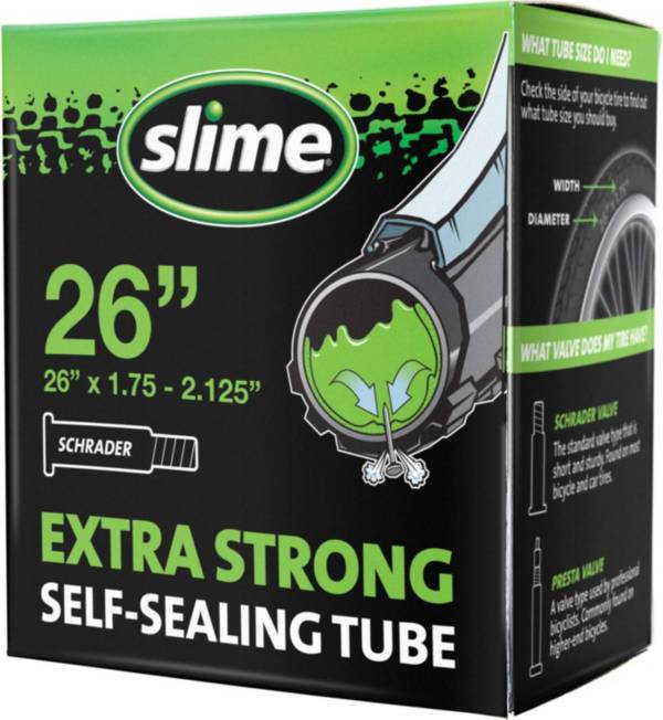 Slime Smart Tube Self-Healing Schrader Valve 26” Bike Tube