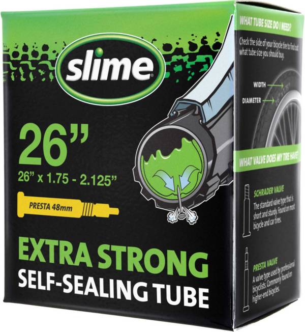 Slime Smart Tube Self-Healing Presta Valve 26” Bike Tube