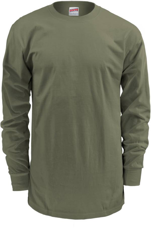Soffe Men's Crewneck Long Sleeve Shirt