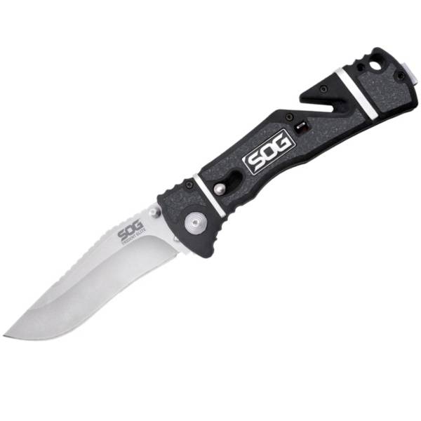 SOG Knives Trident Elite Clip Point Knife - Satin product image