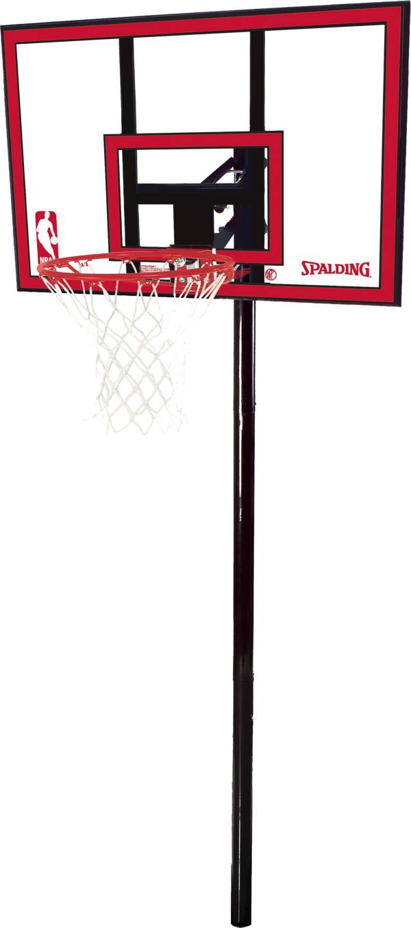 Spalding 44" Polycarbonate In-Ground Basketball System