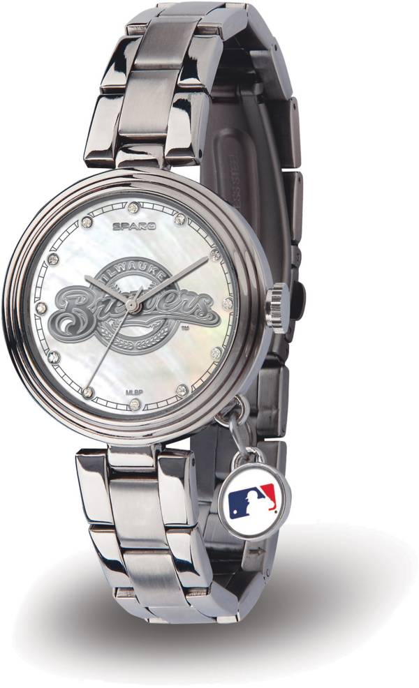 Sparo Women's Milwaukee Brewers Charm Watch