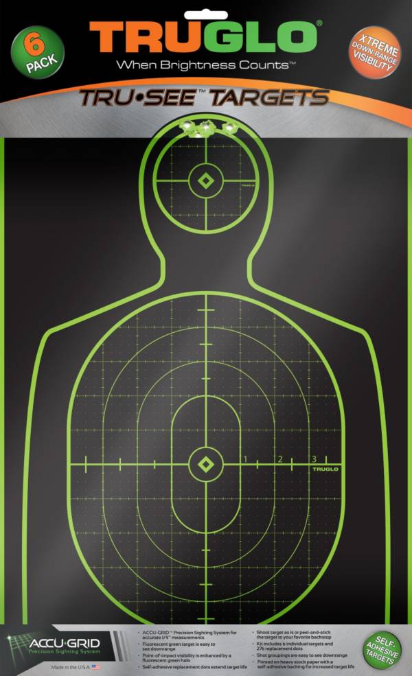 TRUGLO Tru-See Splatter Handgun Target – 6 Pack