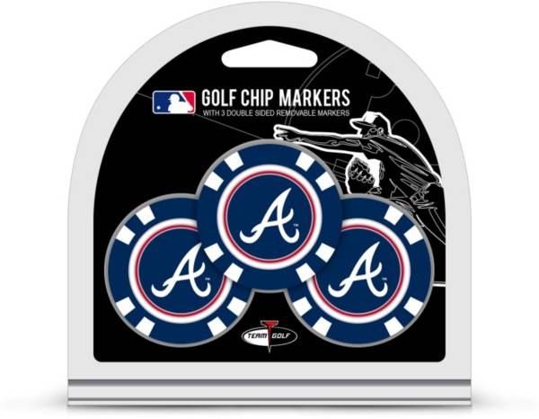 Team Golf Atlanta Braves Poker Chips Ball Markers - 3-Pack