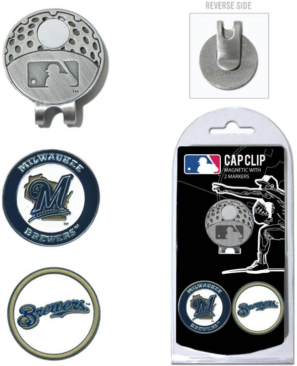 Team Golf Milwaukee Brewers Cap Clip and Marker Set