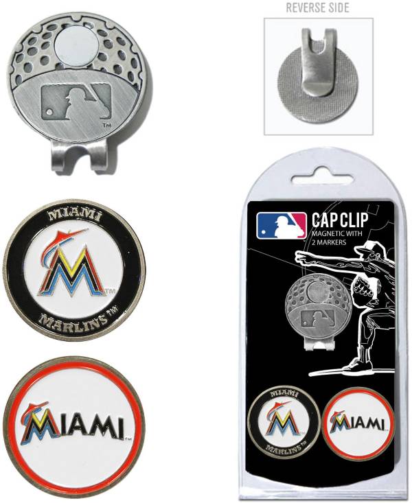 Team Golf Miami Marlins Cap Clip and Marker Set