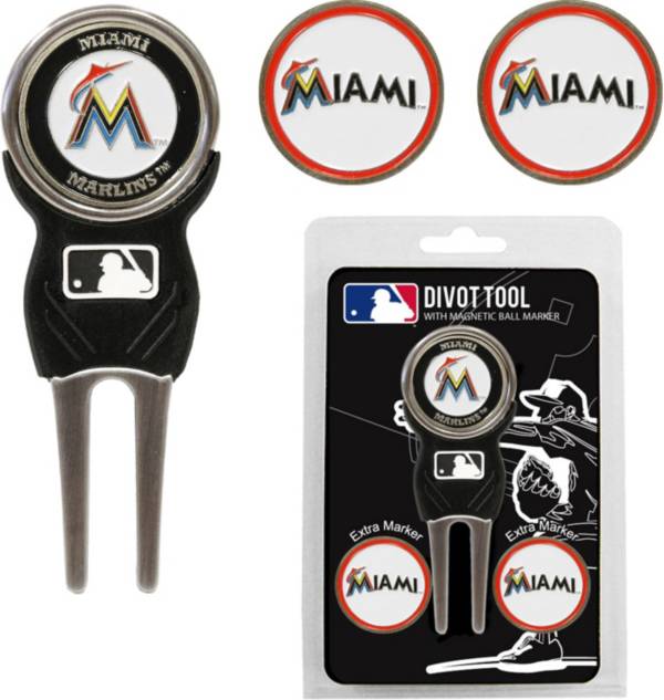 Team Golf Miami Marlins Divot Tool and Marker Set