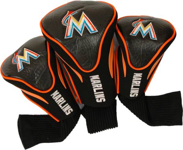 Team Golf Miami Marlins Contoured Headcovers - 3-Pack