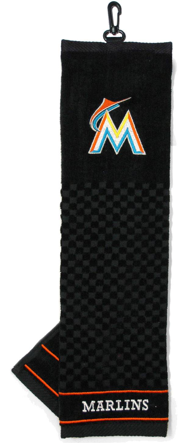 Team Golf Miami Marlins Embroidered Golf Towel