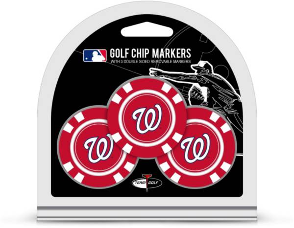 Team Golf Washington Nationals Poker Chips Ball Markers - 3-Pack