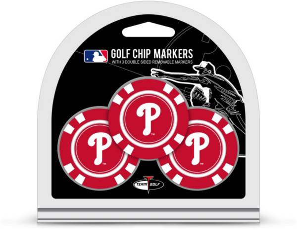 Team Golf Philadelphia Phillies Poker Chips Ball Markers - 3-Pack