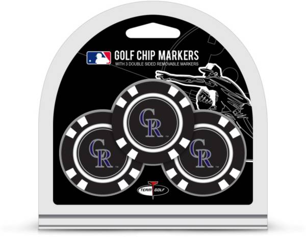 Team Golf Colorado Rockies Poker Chips Ball Markers - 3-Pack