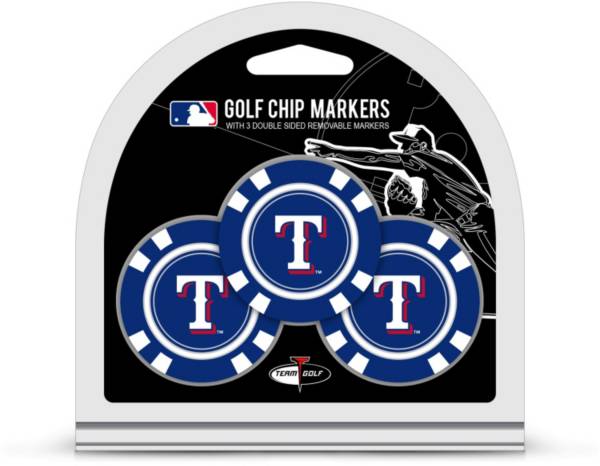 Team Golf Texas Rangers Poker Chips Ball Markers - 3-Pack