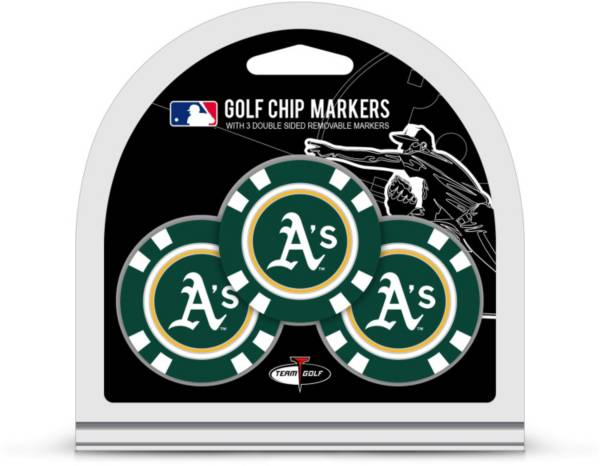 Team Golf Oakland Athletics Poker Chips Ball Markers - 3-Pack