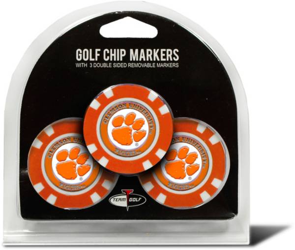 Team Golf Clemson Tigers Poker Chips Ball Markers - 3-Pack