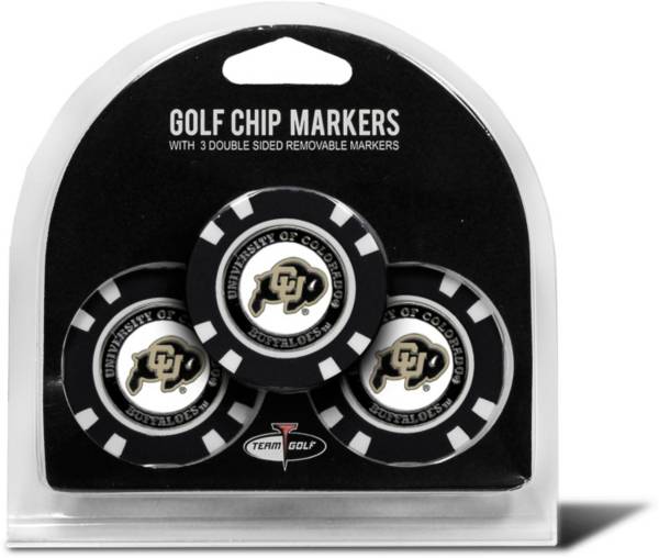 Team Golf Colorado Buffaloes Poker Chips Ball Markers - 3-Pack