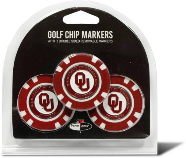 Team Golf Oklahoma Sooners Poker Chips Ball Markers - 3-Pack