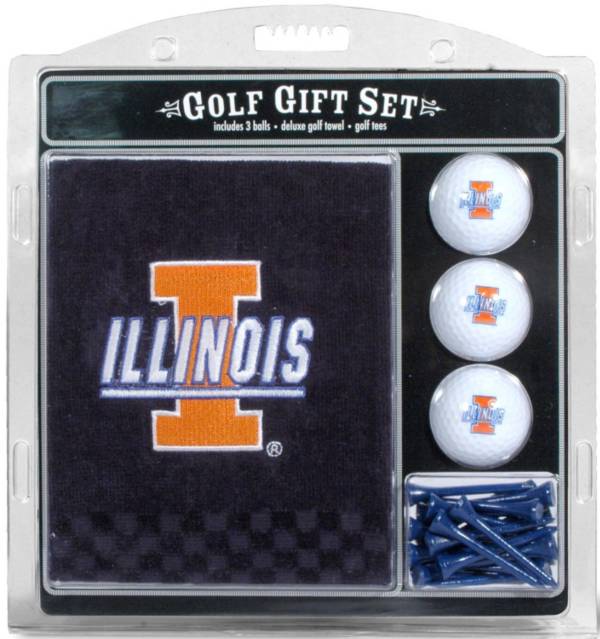 Team Golf Illinois Fighting Illini Embroidered Towel Gift Set