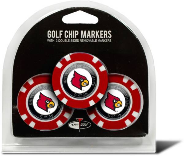 Team Golf Louisville Cardinals Poker Chips Ball Markers - 3-Pack