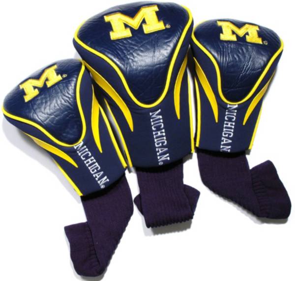 Team Golf Michigan Wolverines Contour Headcovers - 3-Pack