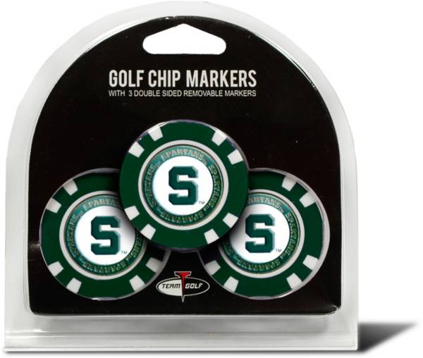 Team Golf Michigan State Spartans Poker Chips Ball Markers - 3-Pack