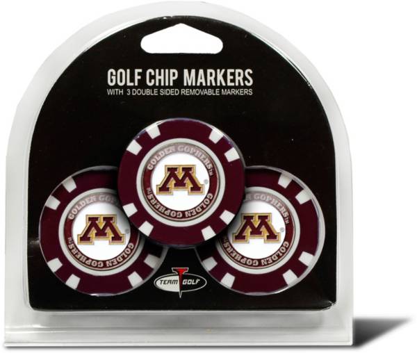 Team Golf Minnesota Golden Gophers Poker Chips Ball Markers - 3-Pack