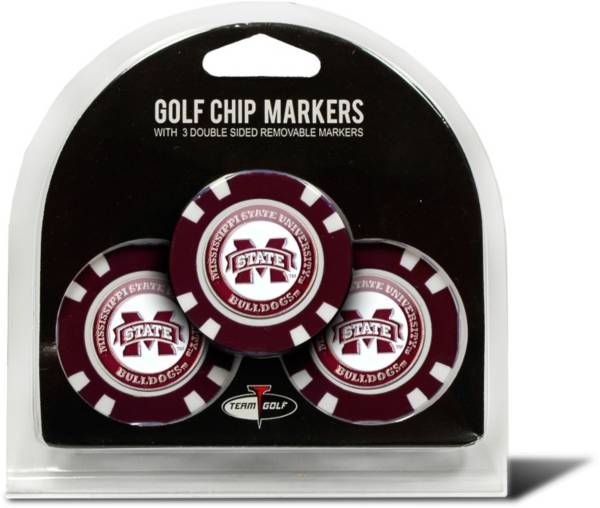 Team Golf Mississippi State Bulldogs Poker Chips Ball Markers - 3-Pack