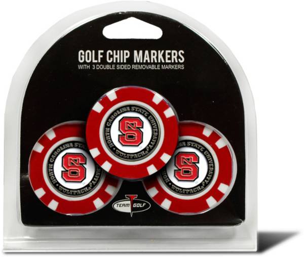 Team Golf NC State Wolfpack Poker Chips Ball Markers - 3-Pack