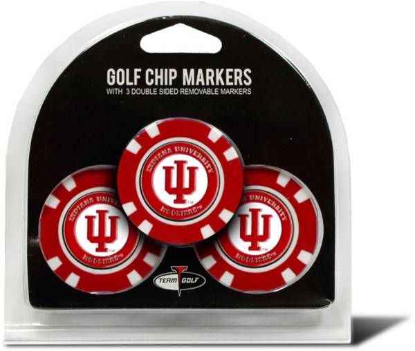 Team Golf Indiana Hoosiers Poker Chips Ball Markers - 3-Pack