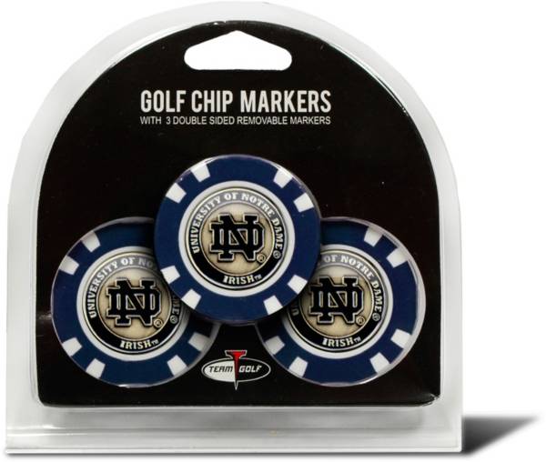 Team Golf Notre Dame Fighting Irish Poker Chips Ball Markers - 3-Pack