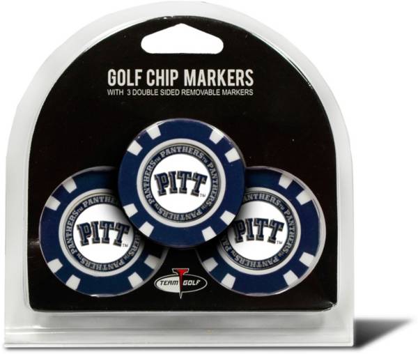 Team Golf Pitt Panthers Poker Chips Ball Markers - 3-Pack