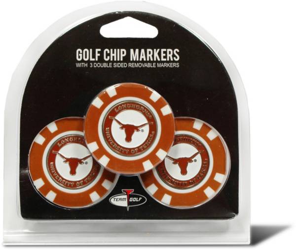 Team Golf Texas Longhorns Poker Chips Ball Markers - 3-Pack