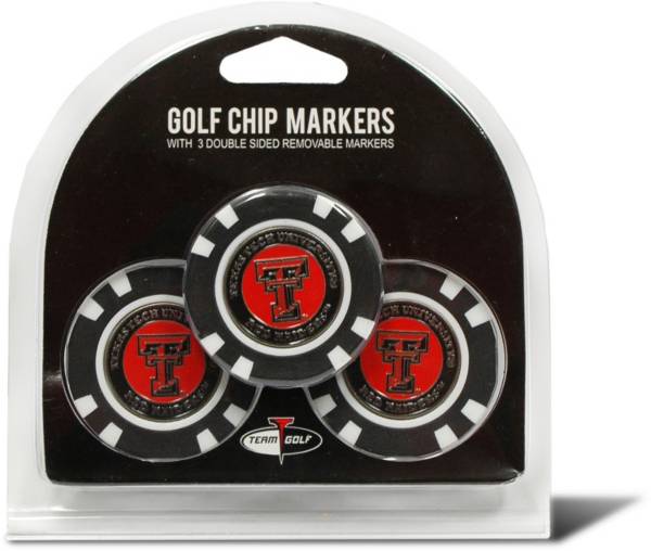 Team Golf Texas Tech Red Raiders Poker Chips Ball Markers - 3-Pack