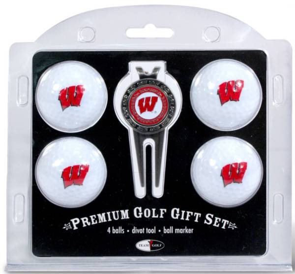 Team Golf Wisconsin Badgers Golf Ball/Divot Tool Set