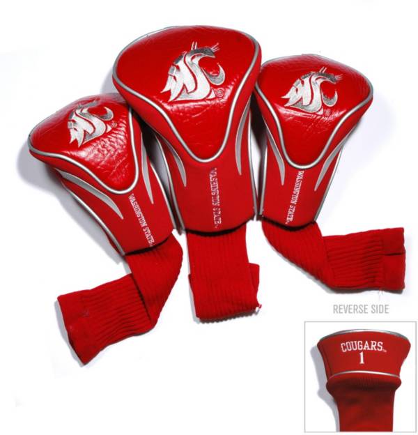 Team Golf Washington State Cougars Contour Headcovers - 3-Pack