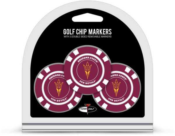 Team Golf Arizona State Sun Devils Poker Chips Ball Markers - 3-Pack