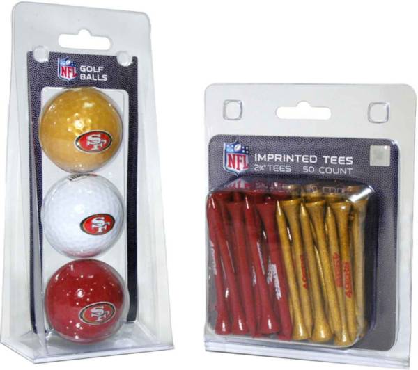 Team Golf San Francisco 49ers 3 Ball/50 Tee Combo Gift Pack product image