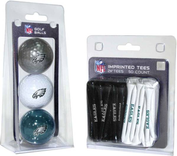 Team Golf Philadelphia Eagles 3 Ball/50 Tee Combo Gift Pack