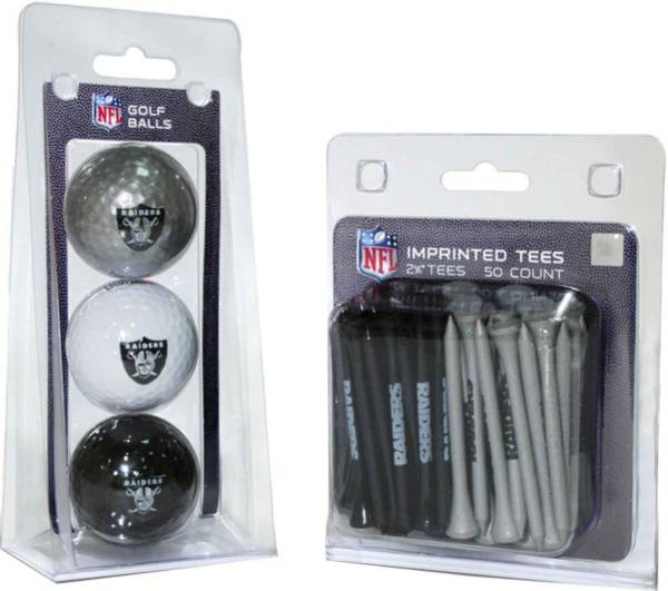 Team Golf Oakland Raiders 3 Ball/50 Tee Combo Gift Pack