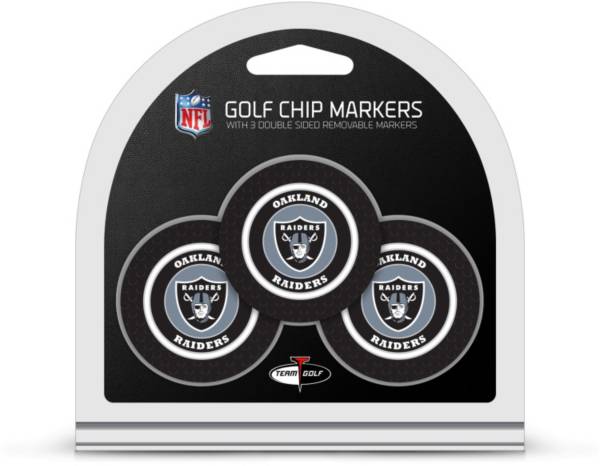 Team Golf Oakland Raiders Poker Chips Ball Markers - 3-Pack
