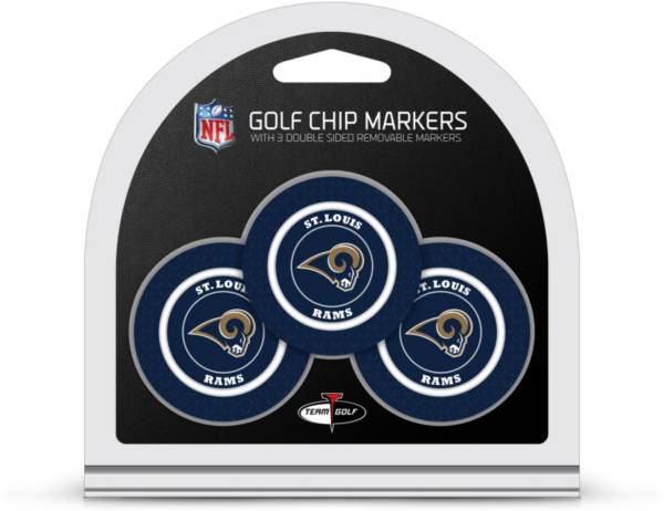 Team Golf Los Angeles Rams Poker Chips Ball Markers - 3-Pack