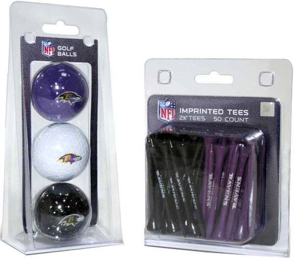 Team Golf Baltimore Ravens 3 Ball/50 Tee Combo Gift Pack product image