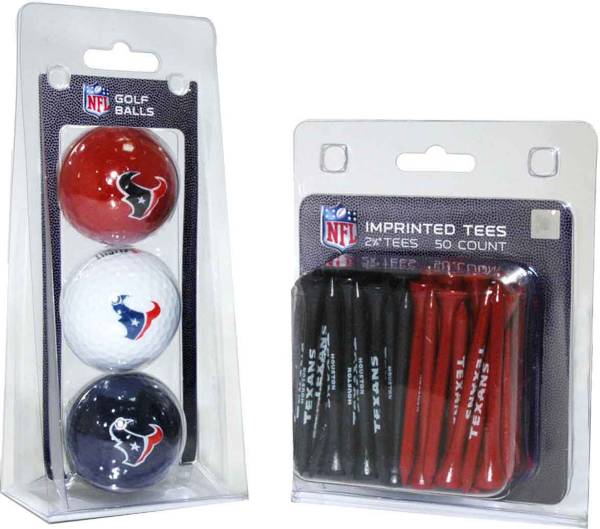 Team Golf Houston Texans 3 Ball/50 Tee Combo Gift Pack