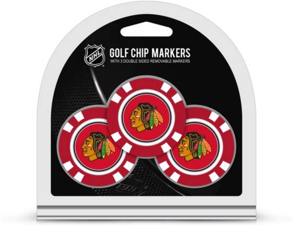 Team Golf Chicago Blackhawks Poker Chips Ball Markers - 3-Pack