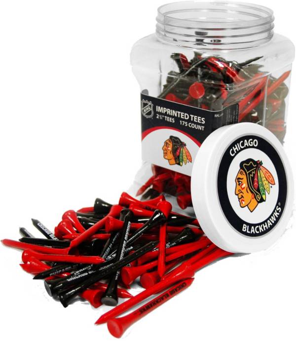 Team Golf Chicago Blackhawks 175 Count Golf Tee Jar
