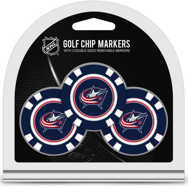 Team Golf Columbus Blue Jackets Poker Chips Ball Markers - 3-Pack product image
