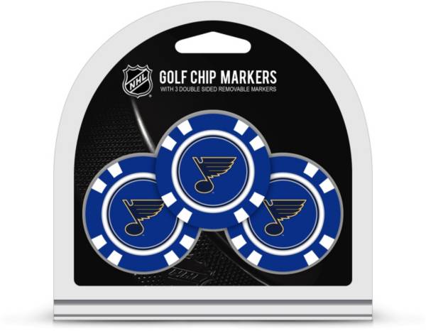 Team Golf St. Louis Blues Poker Chips Ball Markers - 3-Pack