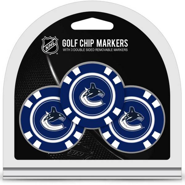 Team Golf Vancouver Canucks Poker Chips Ball Markers - 3-Pack